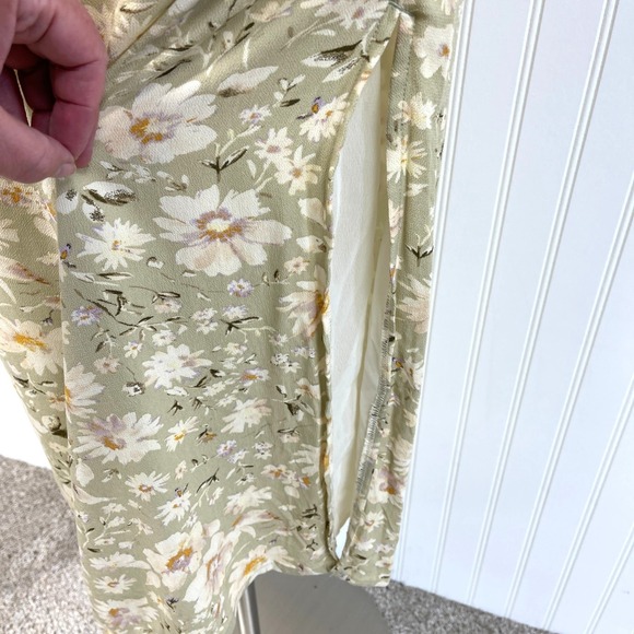 American Eagle Womens Midi Dress Size S Fairy Garden Cottagecore Floral Dainty - Picture 5 of 11